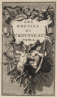 TvB G 6007
          <br/>
          Titelpagina voor Rousseau: Les Poesies du Sr. Rousseau. Tom. I.
          <br/>
          <em>Bernards, Balthasar (werkz. 1711 - 1737)</em>